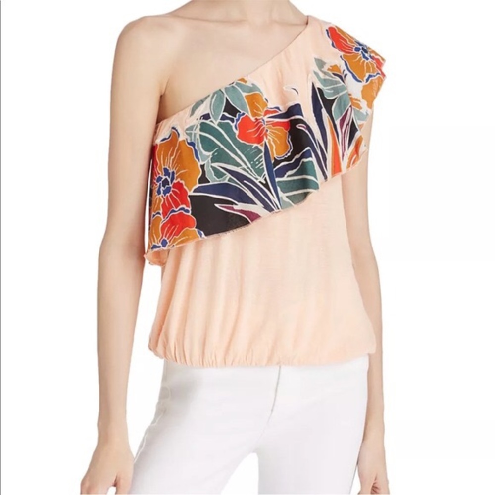 ***NWT*** Free People One Shoulder Ruffle Top